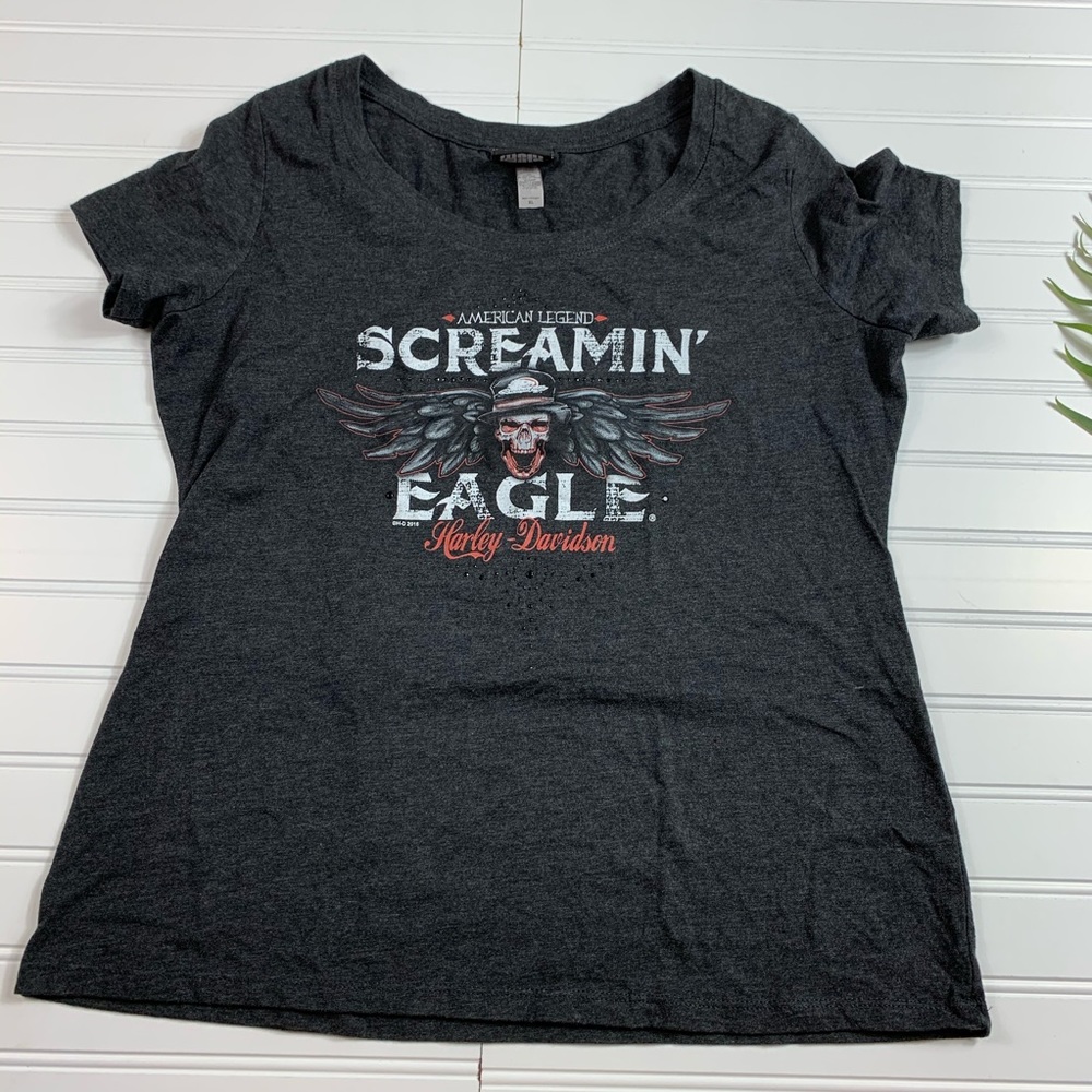 Harley Davidson Gray Screaming Eagle Top XL